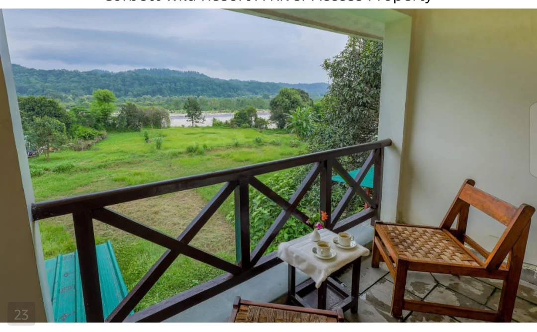 Corbett Wild River Access — Balcony overlooking the river landscape