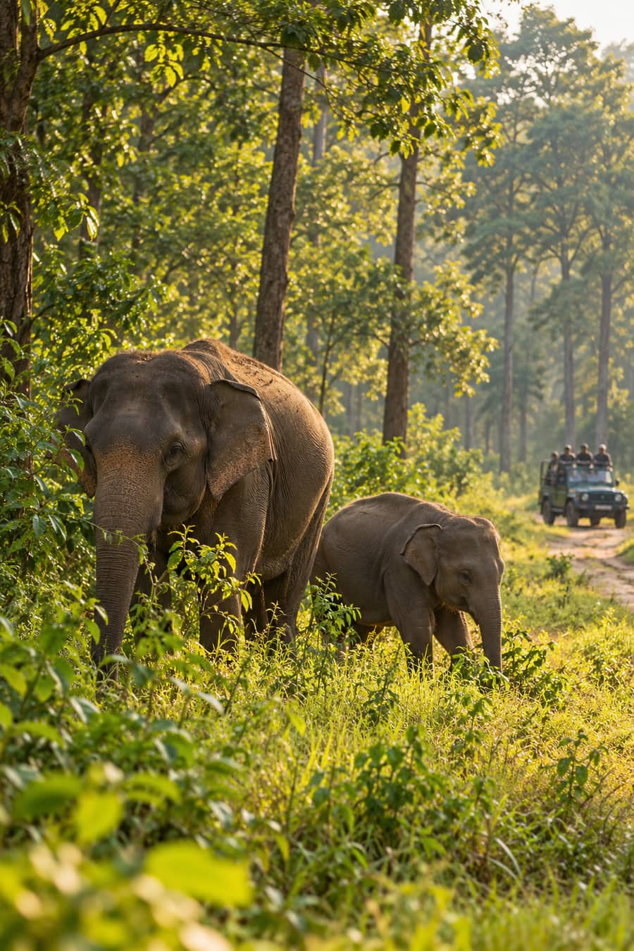Illustrative Corbett-region photography for the Hathi Dagar safari guide